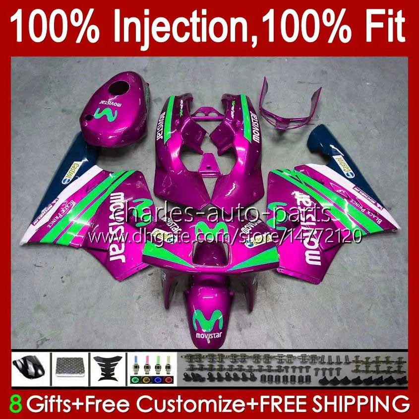 Injektion för Honda Rose Glossy NSR250R NSR 250 250R 102HC.189 NSR250 R 1994 1995 1996 1997 1998 1999 MC28 PGM4 94 95 96 97 98 99 FAIRING