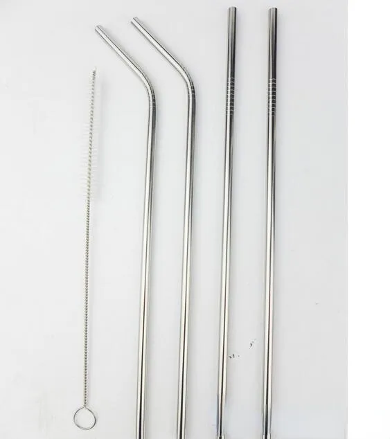 More size stainless steel straw straight and bent 8.5