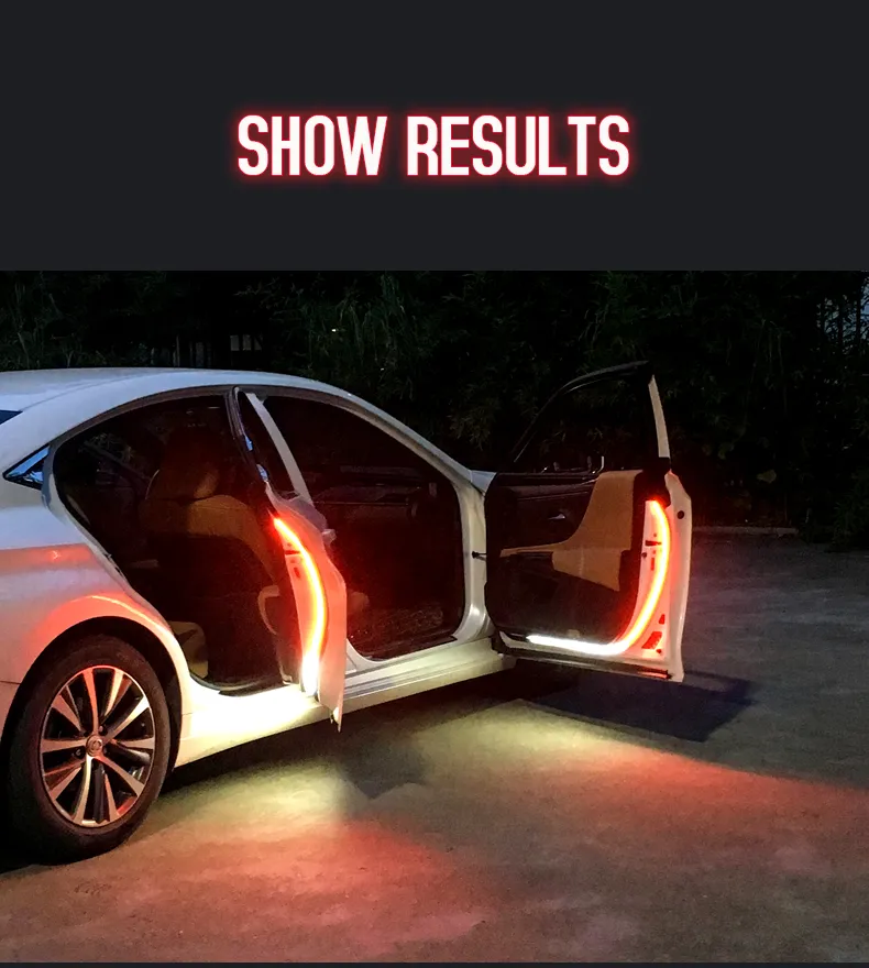 Car Interior Door Light LED Safety Warning Strobe Signal Lamp