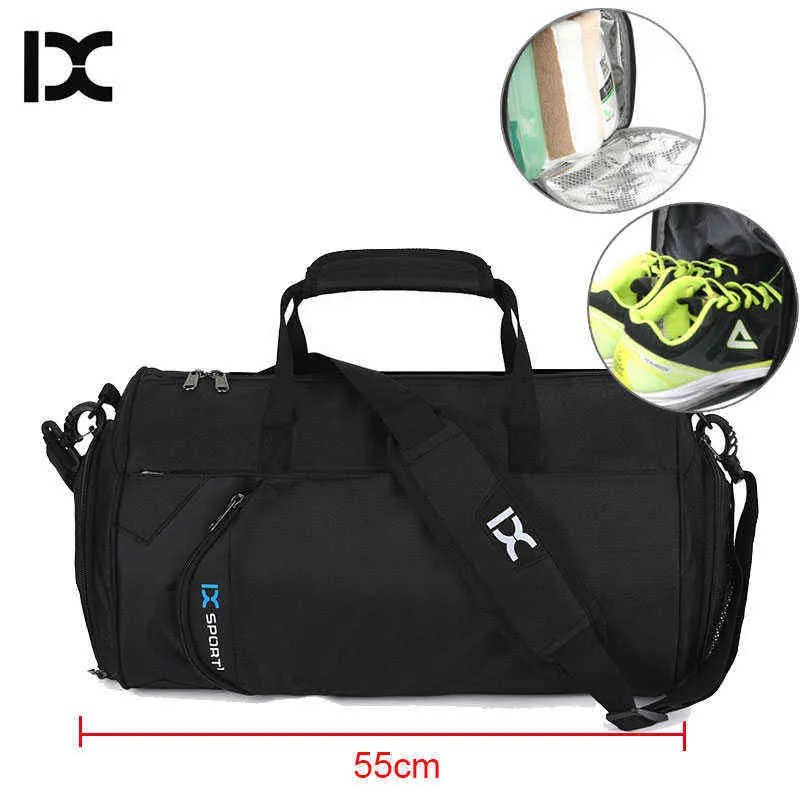 IX Plus XL Large Gym Bag Fitness Bags Wet Dry Training Tas Women Men Yoga Sac De Sport For Shoes 2019 Gymtas Travel Sack XA23WA Y1227