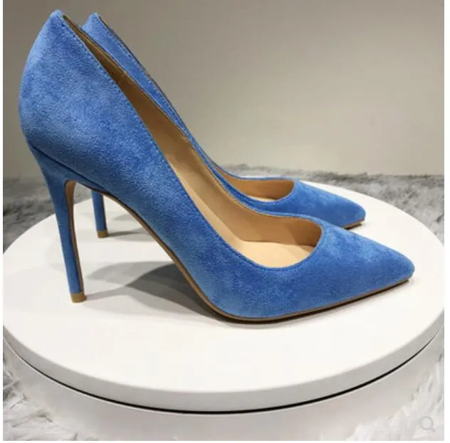 Suede HOT Sale Women Shoes S High Heels Big Size Pointed Toe