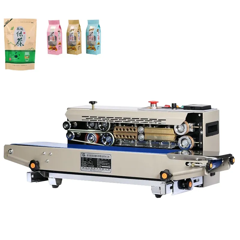 220V / 110V FR-770 horizontal continuous sealing machineautomatic heat sealing machine date printing film bag additional equipment printi