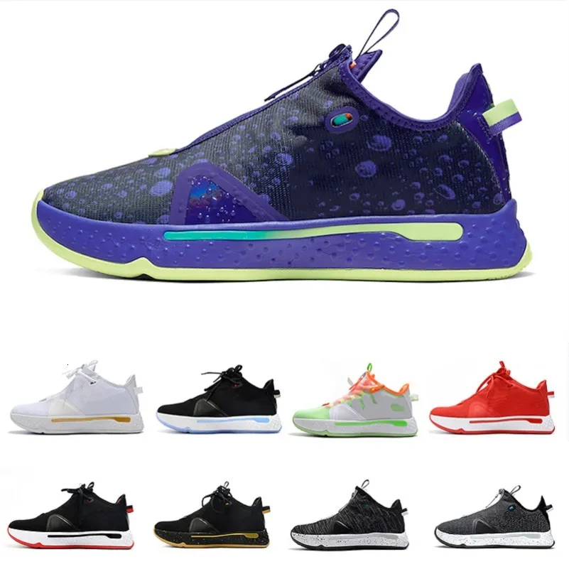 Gatorade Purple Plaid Paul Pg 4 Mens Shoes Iv Pcg Usa Bred Oreo