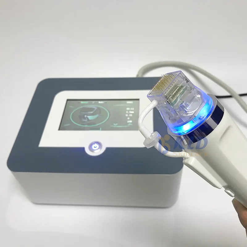 Mini macchina per microaghi RF frazionaria Microneedling Radiofrequenza Lifting facciale Microaghi Rimozione smagliature Cicatrice dell'acne Terapia con microaghi