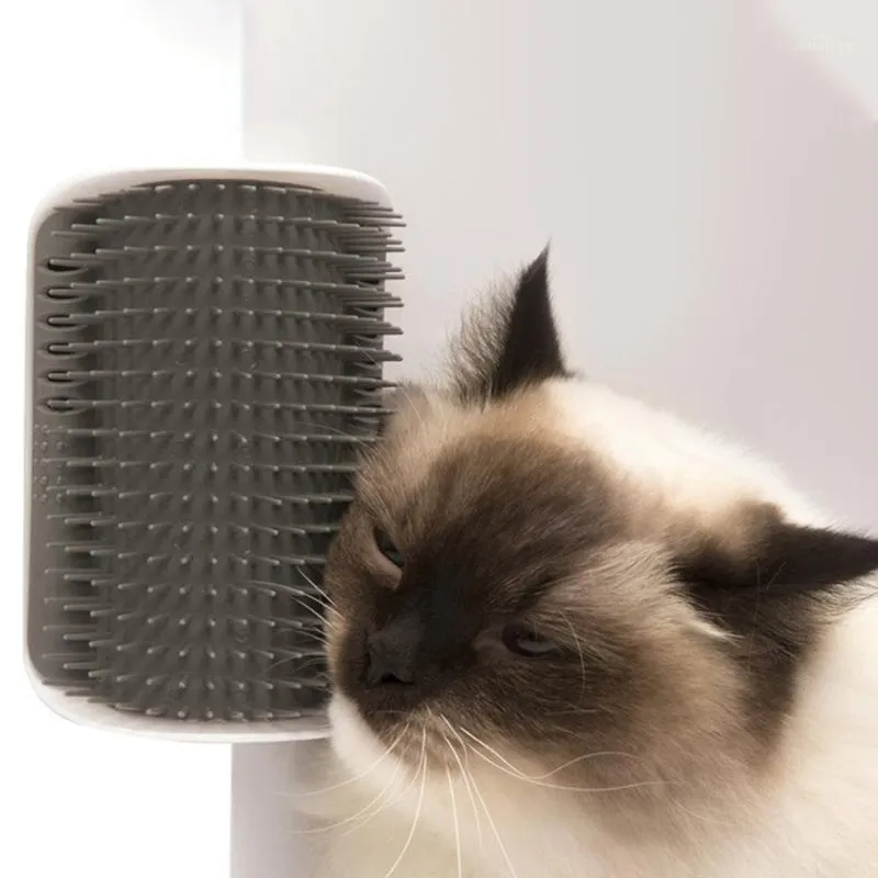 Cat Toys Massage Brush Pet Corner Self Groomer Comb With Catnip RUBS Cleaning Tickling Supplies Pet1