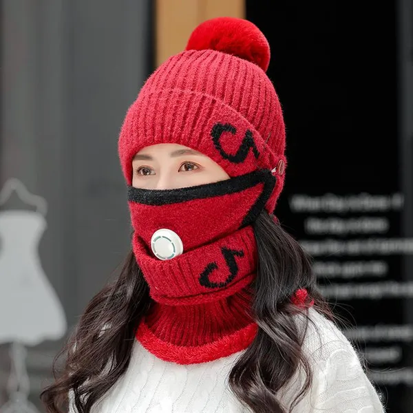 Kvinnors stickade ny hatt halsduk nya bitar set nack varmare vinter hatt för kvinnor tjocka varma skallies nyheter motorhuv kvinnliga mössor unisex designer mode 2023 ny