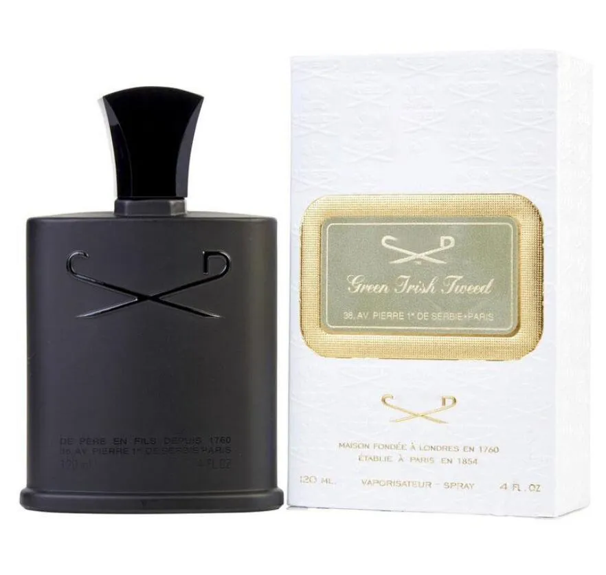 Hot Selling Incense Men Cologne Black Irish Tweed Green 120ml With High Guality Christmas Gift7746111