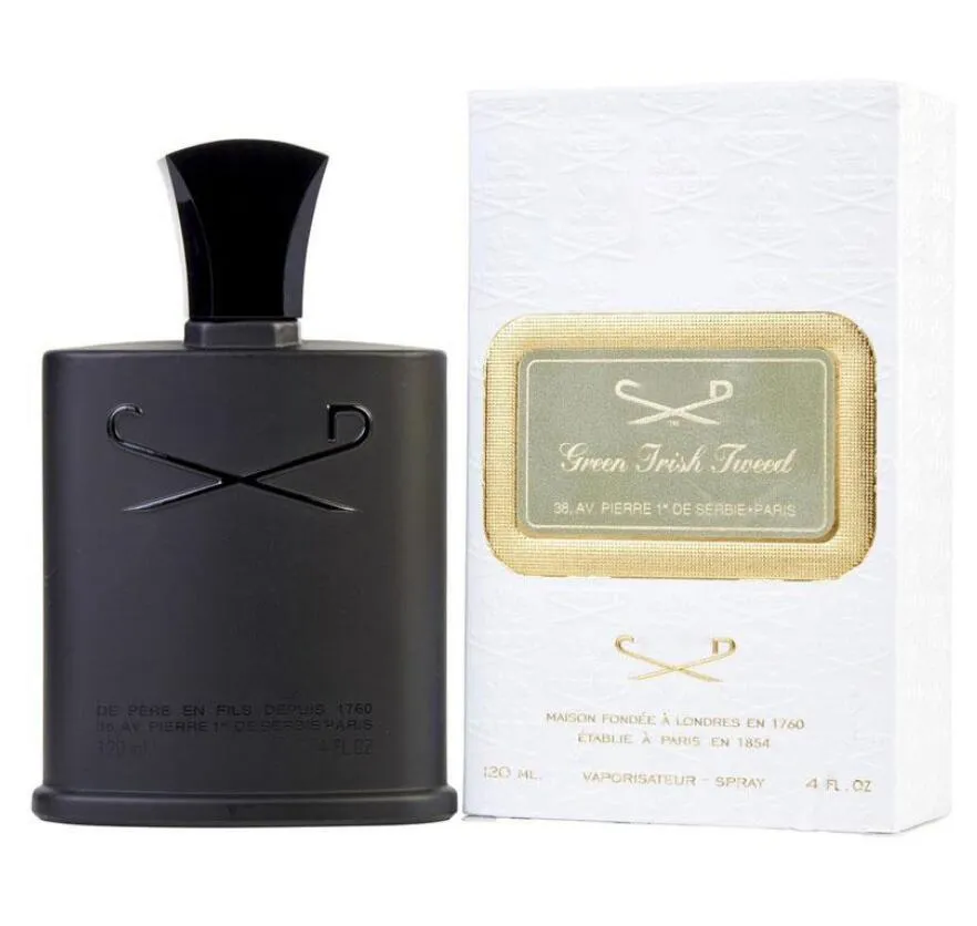 Горячие продажи благовоний мужчина Cologne Black Irish Tweed Green 120 мл с высокой грузоподъемностью. Бесплатная доставка Рождественский подарок1288851