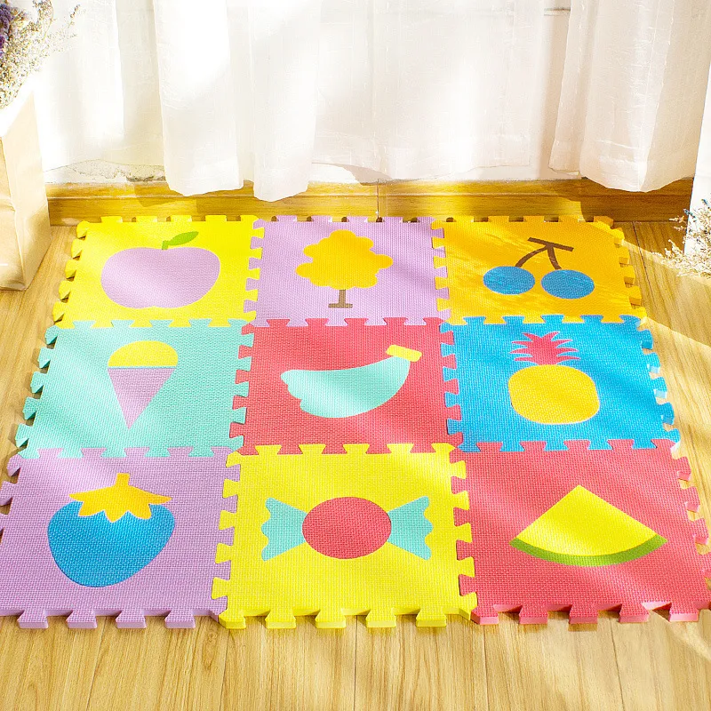 フォームパズルフロアマット：子供用フォームタイルアルファベット