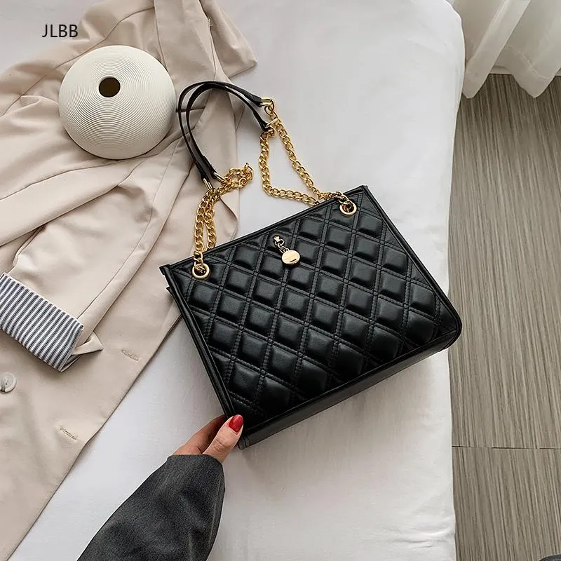 Kors kropp Lingge Chain Bag Fashion Female Lady Shopping Casual Shoulder Messenger mobiltelefon