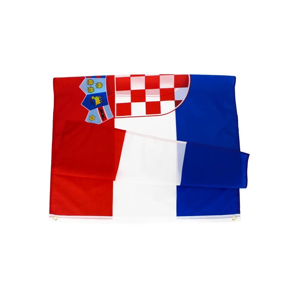 HR HRV HRVATSKA KROATIA Flagga Hela kvalitet 90x150cm 3x5fts redo att skicka lager 100% Polyester285U