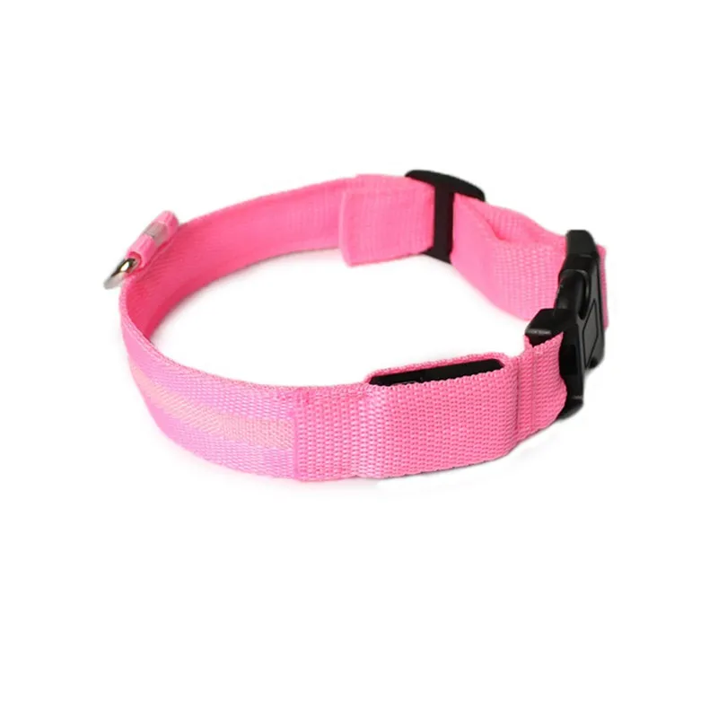 LED PET COLLAR USB LED Dog Collar Nocny Bezpieczeństwo Błyskawicy Szczeniak Nylon Kołnierz z ładowaniem Kabel USB GGE2170