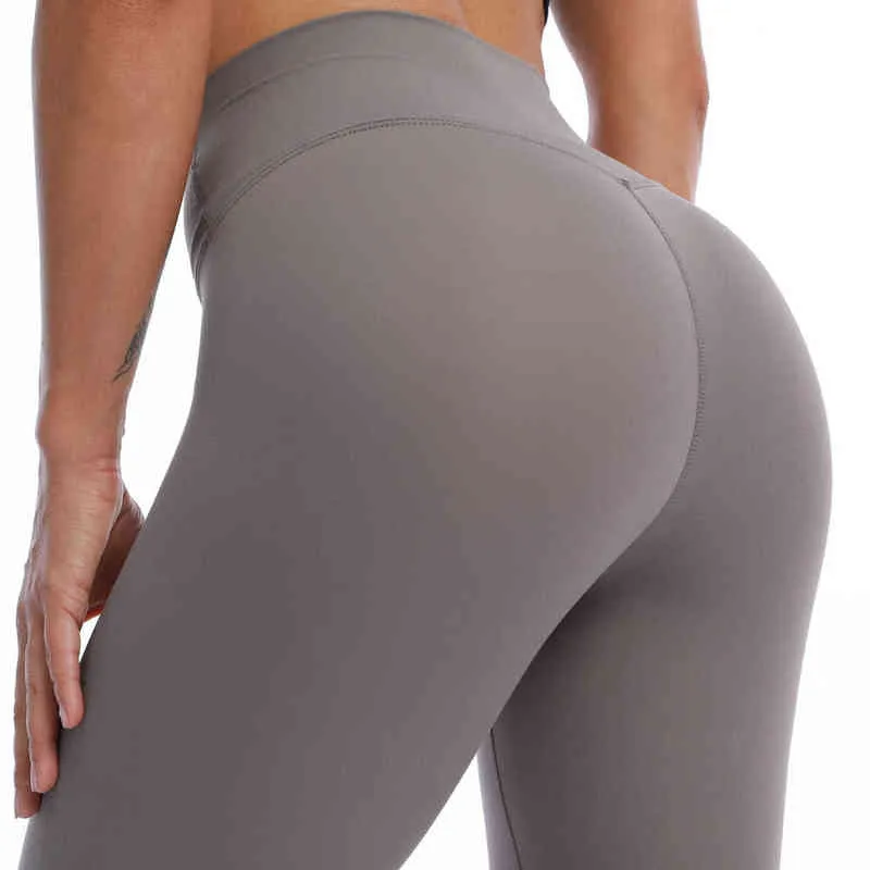 Nepoagym 28 Inseam Yoga Leggings For Women Full Length, No Front