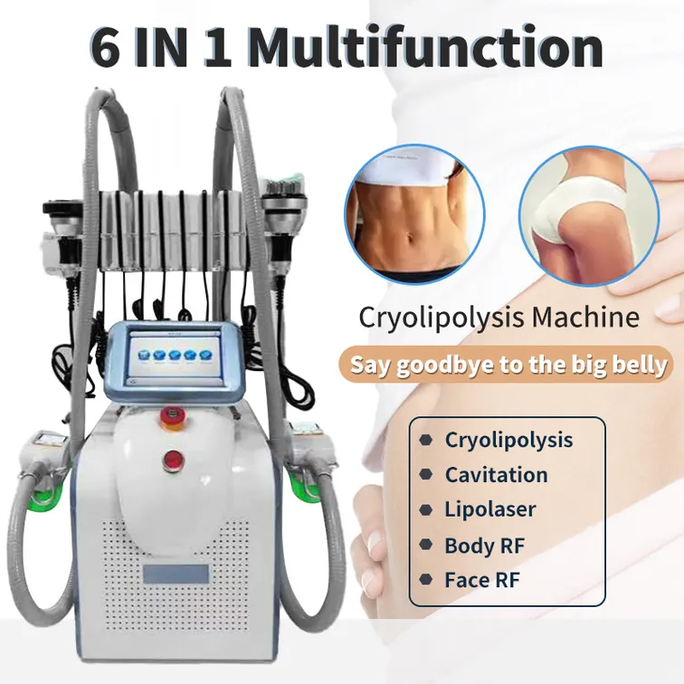 Cryolipolyse vet vriesmachine lipolaser 7 in 1 cryotherapie lipo laser ultrasone cavitatie rf slankheid schoonheidsapparaat cryo