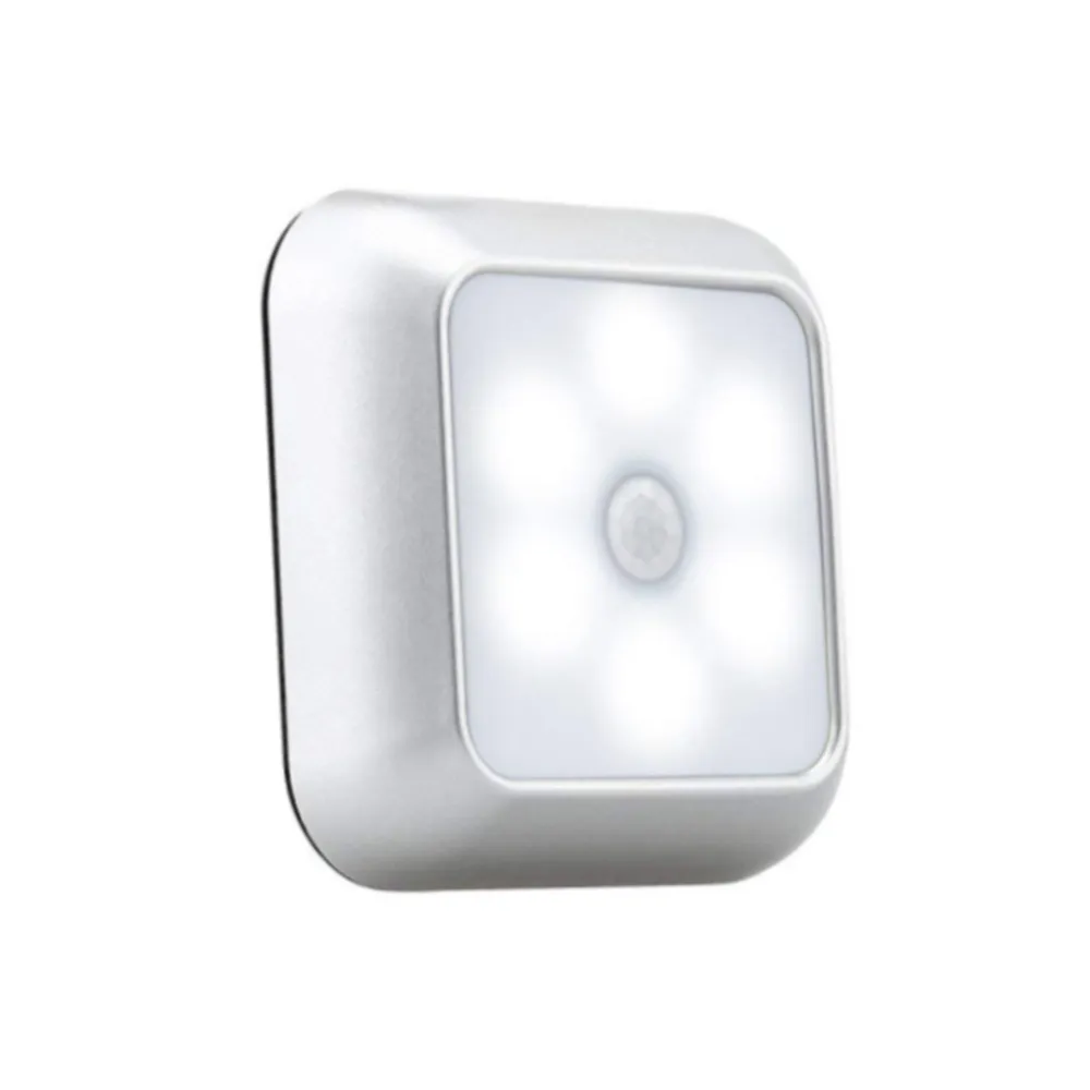 Novo sensor de movimento inteligente LED Night Light operado por bateria lâmpada de cabeceira para quarto corredor caminho banheiro