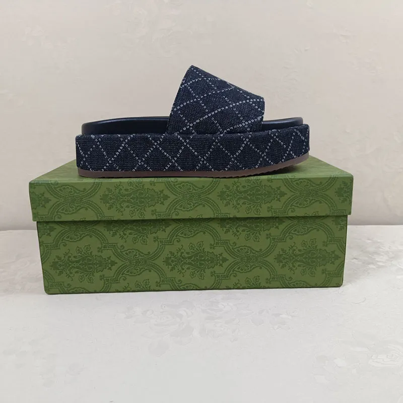 Italy Designer Platform Slide Sandals Luxury Fashion Brand Women