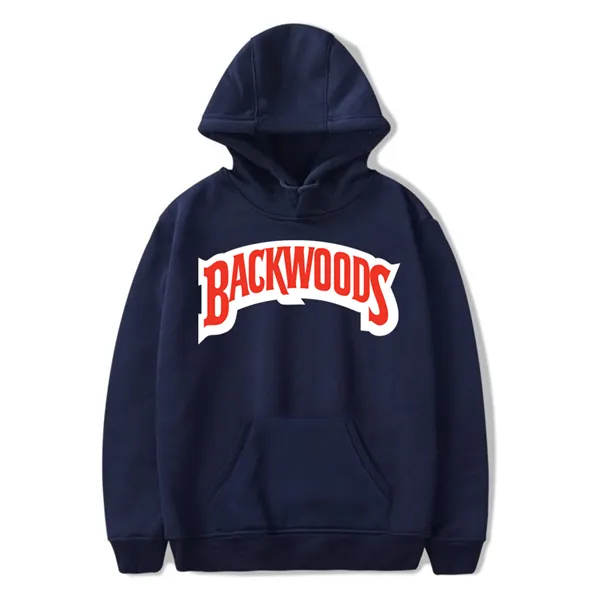 Backwoods Hoodie Personality Rock Men`s Hoodie Letter Printing Fashion Thickening Casual Pullover Sweatshirt Long Sleeve Men