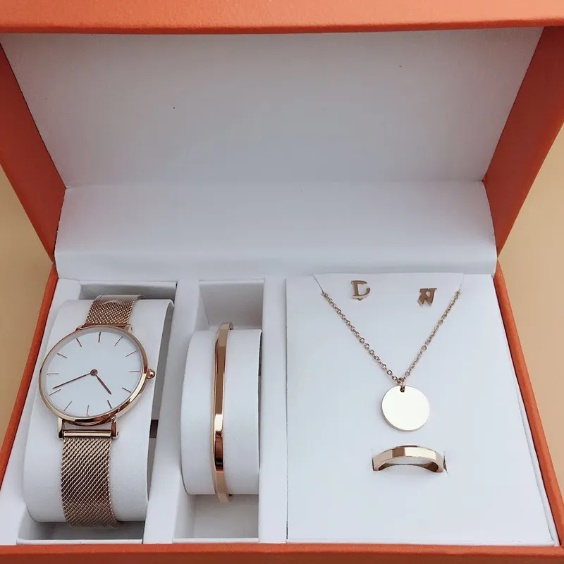 Reloj Hombre, Juego De Pulseras Y Estuche Set Elegante, Moda de Mujer