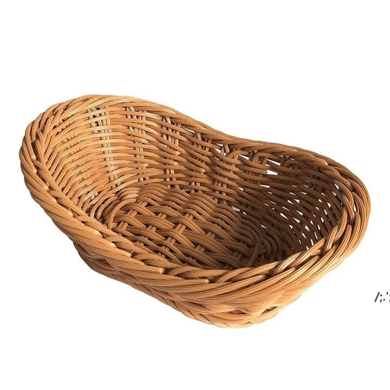 Storage Baskets Woven Seagrass Basket Of Straw Wicker For Home Table Fruit Bread Towels Small Kitchen Container Set by sea JJB14003