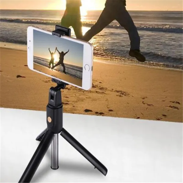 Nowy 3 w 1 mini Selfie Tripod and Wireless Bluetooth Selfie Stick z pilotem dla iPhone X Samsung S10 + Przenośny Bluetooth Monopod