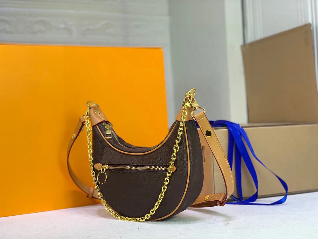 luxury designer Loop Cross Body Bag Collection Half Moon Baguette Croissant Bag Monograms Chain designers Womens Handbags Purses