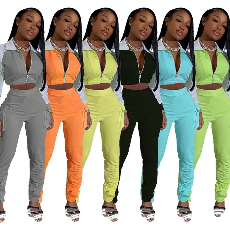 Womens Colorblock Sweatsuit,Two Piece Outfits for Women Color Block  Sweatsuits Sets 2 Pieces Jogger Sets with Pockets Long Sleeve Jogging Sweat  Suit 2023 - Walmart.com