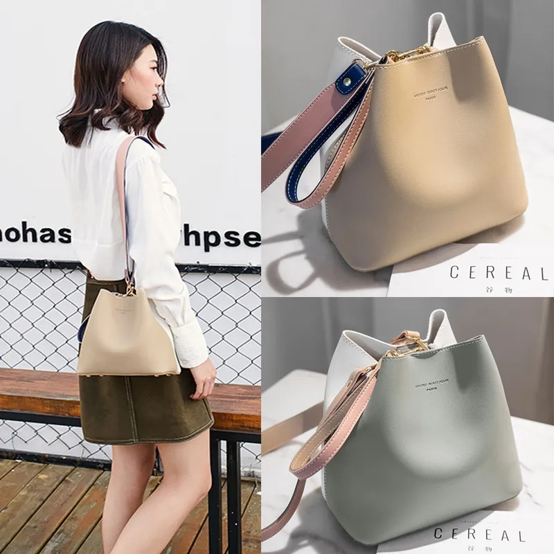 HBP Messenger Bag Bucket bag Handbag Wallet New Designer Woman Bags High Quality Fashion Popular Simple Shoulder Bag Hit Color Casual