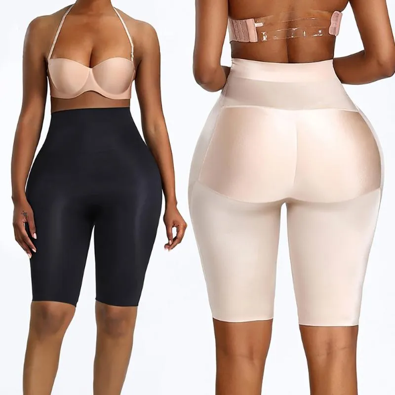 Kropp lår trimmer hög midja tränare shapewear body mage shaper falska röv bulifter booties hip pads förstärkare