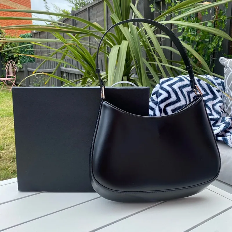 10A Cleo Hobo Bag designer Bag Luxurys handväskor för kvinnor slät läder underarm axelväskor mode svarta totes klassiska plånböcker med låda med låda