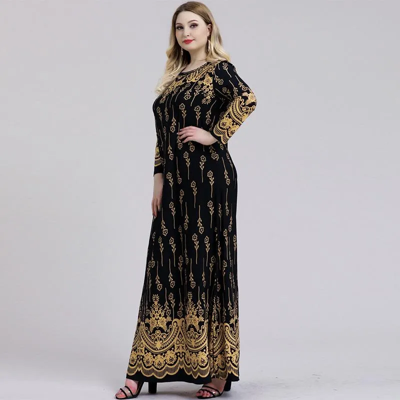 Modest Maxi Dress for Plus Size Women - Long Sleeves Plus Size Maxi Dress: Womens Long Sleeve Islamic Abaya, Loose Casual Modest  Wear From Alfredo, $48.73 | DHgate.Com