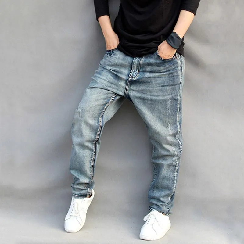 Jeans Men Men's Denim Harem Pants Loos