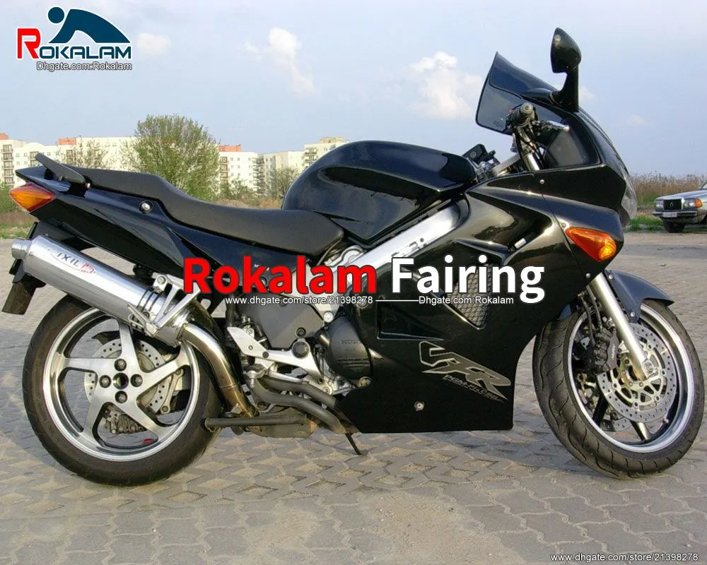 Aftermarket Fairing Set For Honda VFR800 98 99 01 VFR 800 1998 1999 2000 2001 Black Motorcycle Fairings
