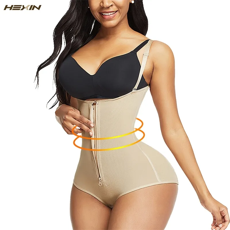 ヘキシンの女性の全身図シェーピアアンダーバストの痩身モデリングストラップのFajas郵便物のガードルのおなかのコントロールボディシェーパーバットリフター201222