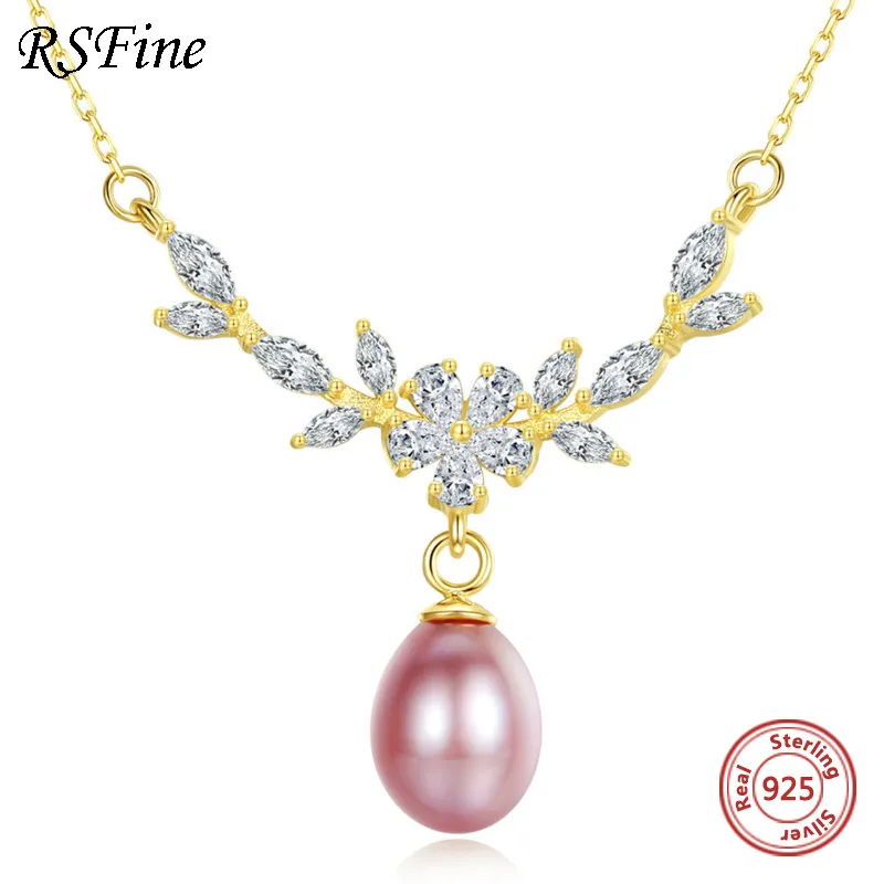 925 argent Sterling collier de perles d'eau douce Micro incrusté Zircon pendentif offre spéciale mode bijoux fins pour les femmes mère