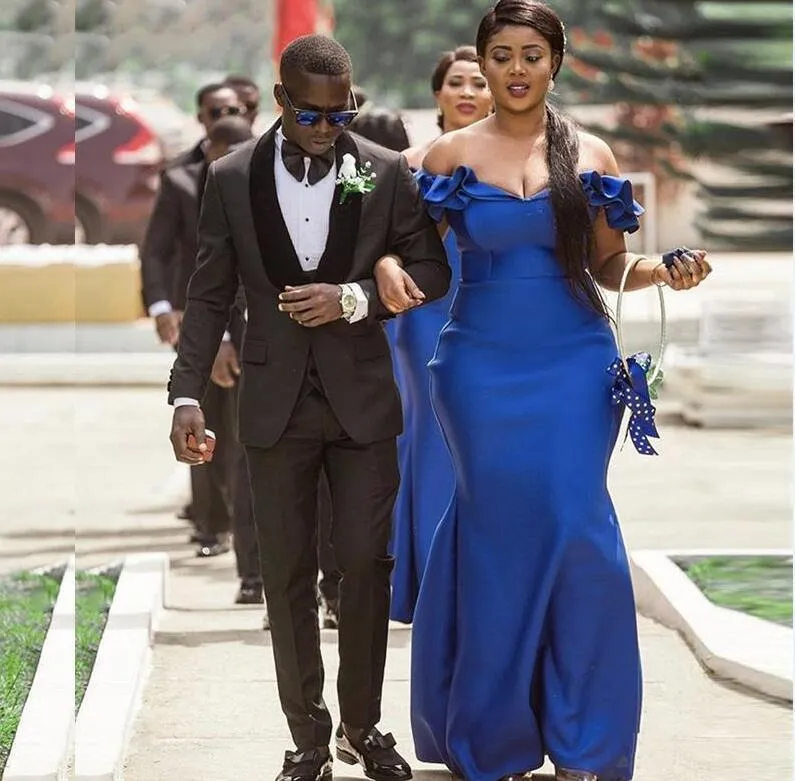 Robe longue bleu roi pour mariage best sale