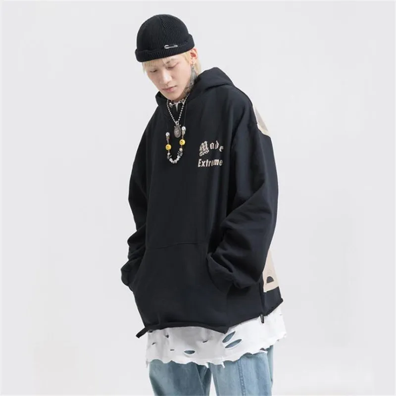 NAGRI Kurt Cobain Imprimer Hoodies Hommes Hip Hop Casual Punk Rock Pull Sweats À Capuche Streetwear Mode Hoodie Tops 201116286l