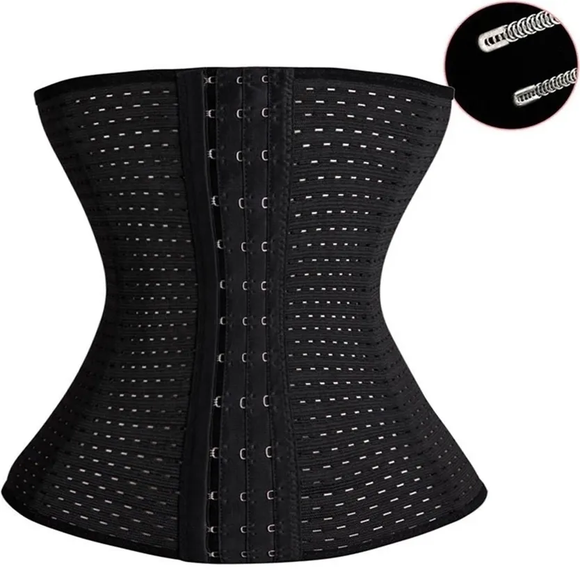 Kvinnor Midja Trainer Slimming Belt Sexig Body Shapers Modellering Stål Boned Postpartum Plus Size Bustiers Corsets Underwear 220125