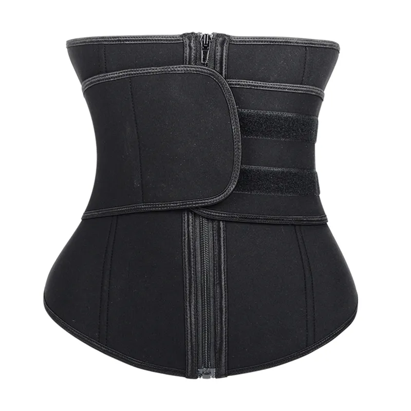 Midja Trainer Kvinnor Män Plus Storlek Neopren Bastu Sport Body Shaper Tummy Control Slimming Sweat Fat Burning Modellering Midja Belt LJ201209