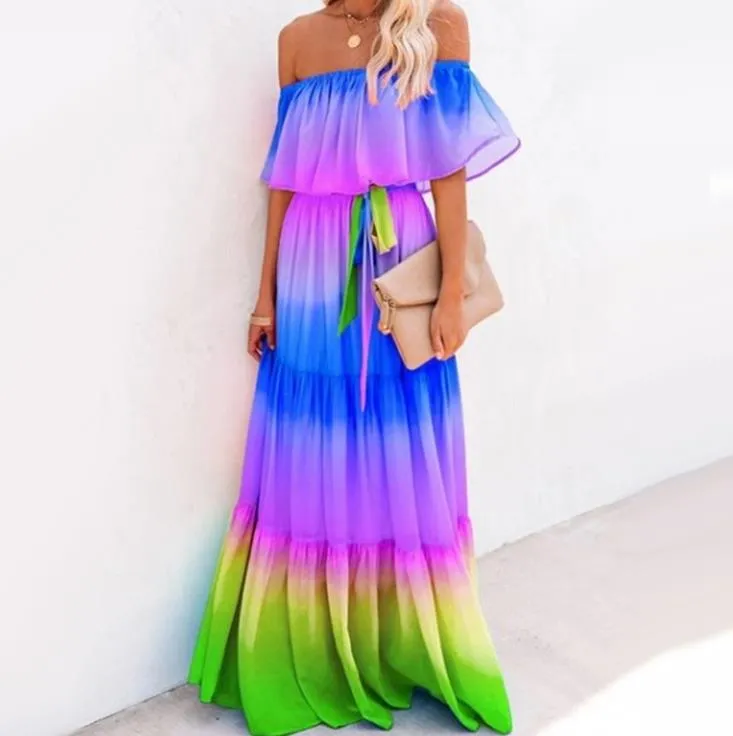 Rainbow gate comprehenisive printed deals maxi