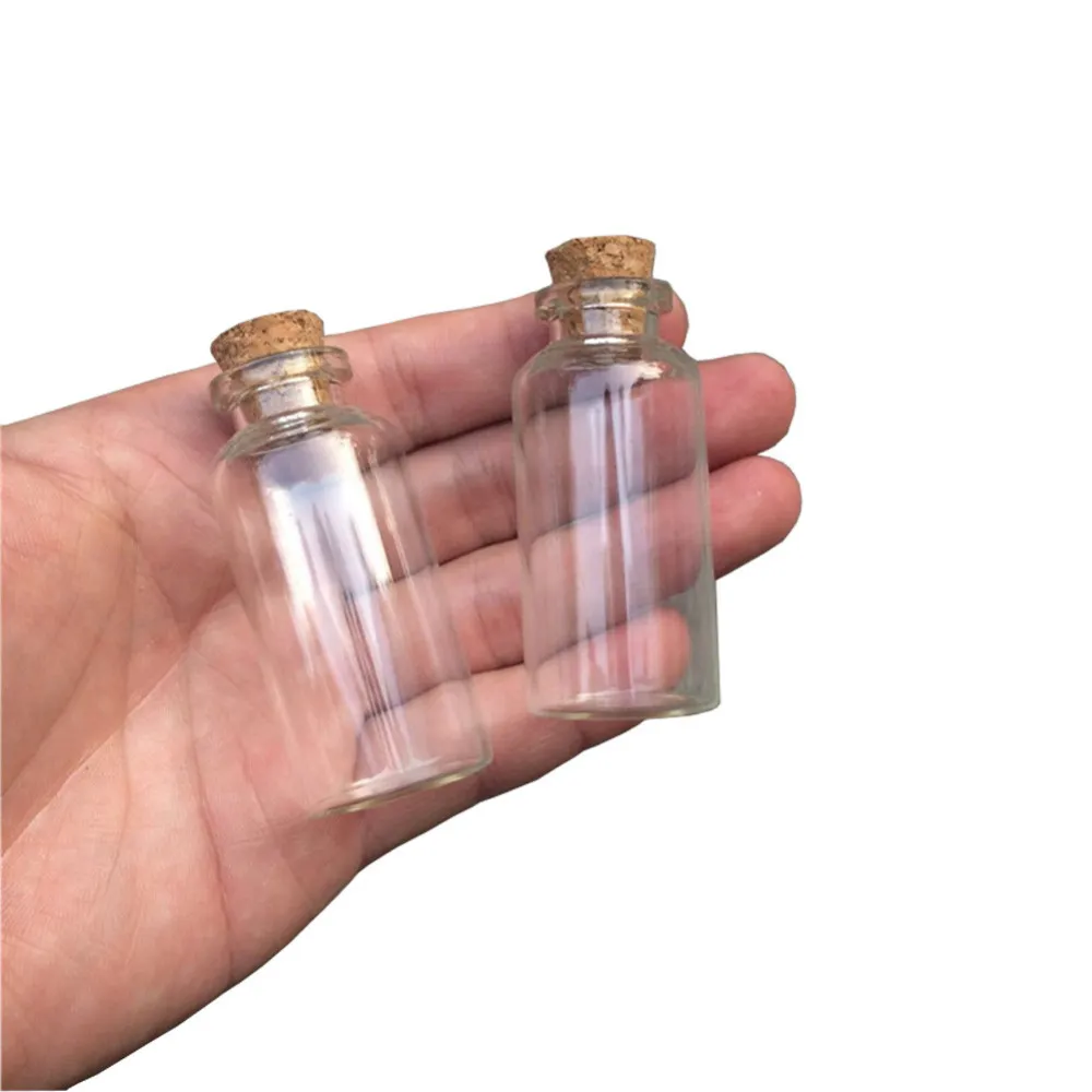 20ml Cute Mini Glass Bottle with Corks Small Glass Jars Gift Bottles 100pcs Factory Wholesale Wedding Wish Gift Jar