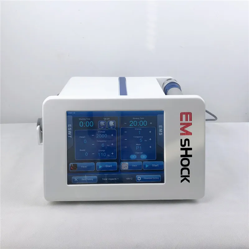 Draagbare Home Gebruik Fysische Emshockwave TherPay Machine voor Spieren Myalgia Pijnverlichting Ed Emshock Wave Therapy Machine