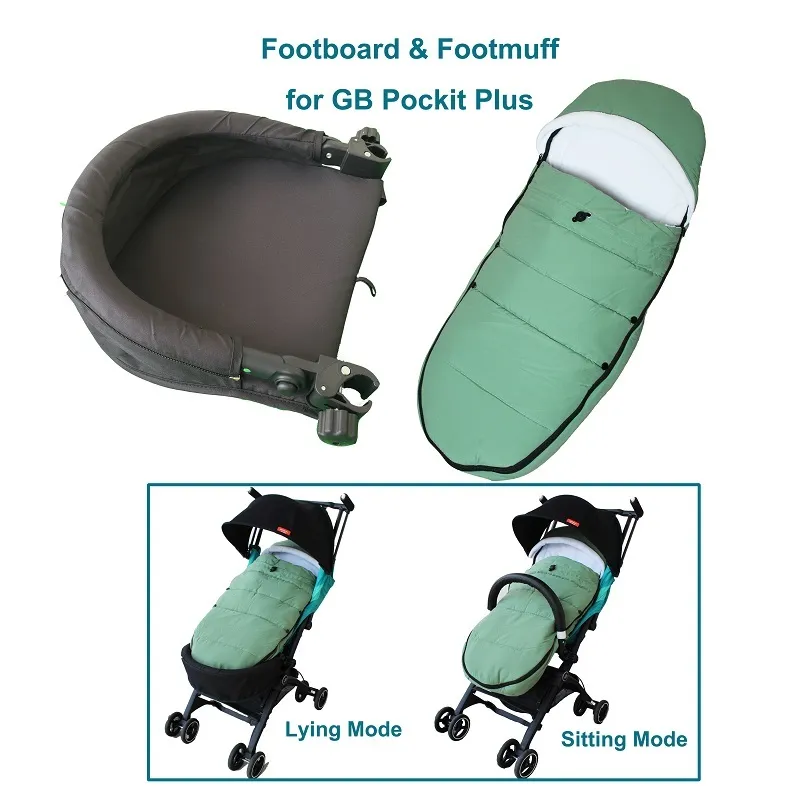 Baby stroller accessories winter foot muff and foot rest for GB pockit plus pockit Qbit plus stollers Socks or foot cover 201023