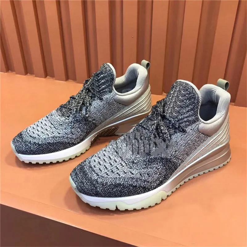 Hot sale Design VNR Trainers Men Knitted Gradient Elastic Lightweight Shiny Breathable Casual Shoes Size 38-45
