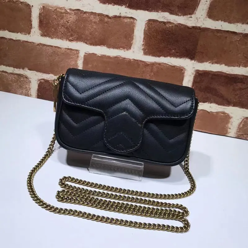 Bolsa de moda clássica mini saco de couro genuíno com um chaveiro vender quente vender original de alta qualidade senhora wallet bolsa de bolsa de bolsa de ombro