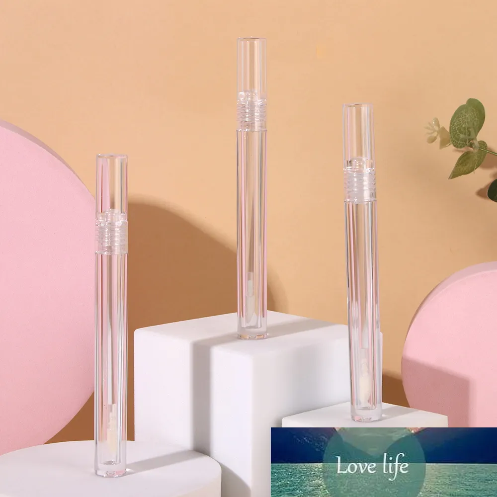Conteneurs transparents de brillant à lèvres de longue taille de 1.6ml, Tube de glaçage à lèvres en cristal clair, bouteille rechargeable en plastique, cosmétiques à faire soi-même, 1 pièce