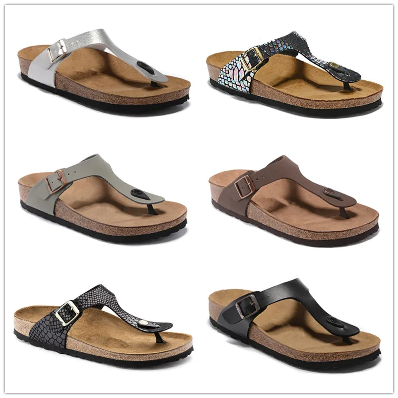 Gizeh Mens Cork Slippers Slides Foam Runnerソリッドブラックトリプルレッドゴルフホワイト女性ビーチサンダルフリップフロップホームアウトドアローファーファッション高級デザイナートレーナー