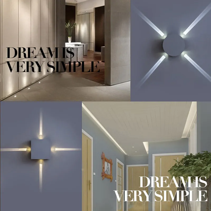 Round LED Wall Light Creative Aisle Corridor Bedside Staircase Hotel Decor Lighting Modern Indoor Wall Lamp