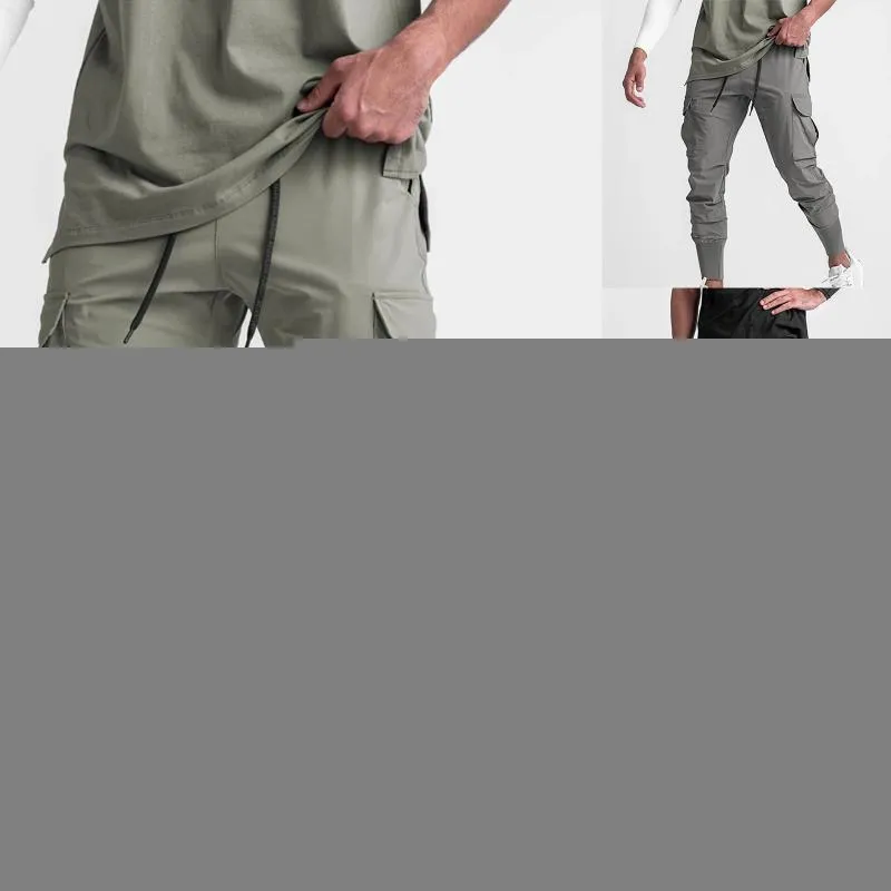 Yoga Outfit Men's Cargo Trousers Work Wear Combat Safety 6 Pocket Full Pants Comfortable