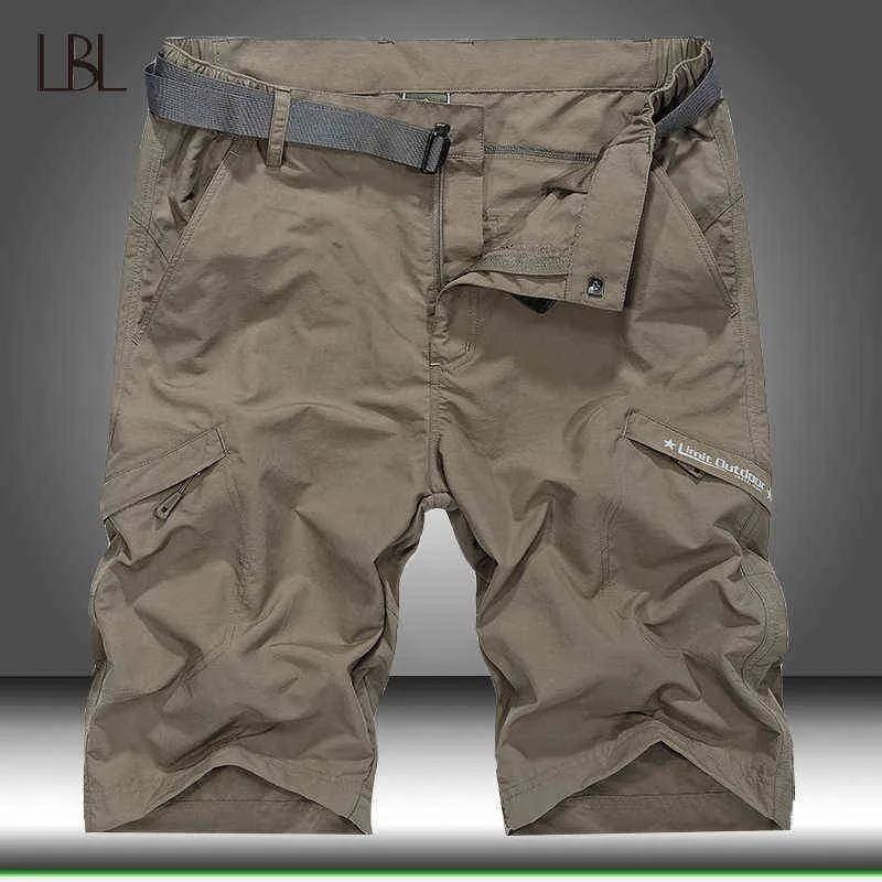 Tactical Waterproof Shorts Men Cargo Summer Quick Dry Short Trousers Man Outdoor Sport Trekking Camping Fishing Thin Sweatpants 220312