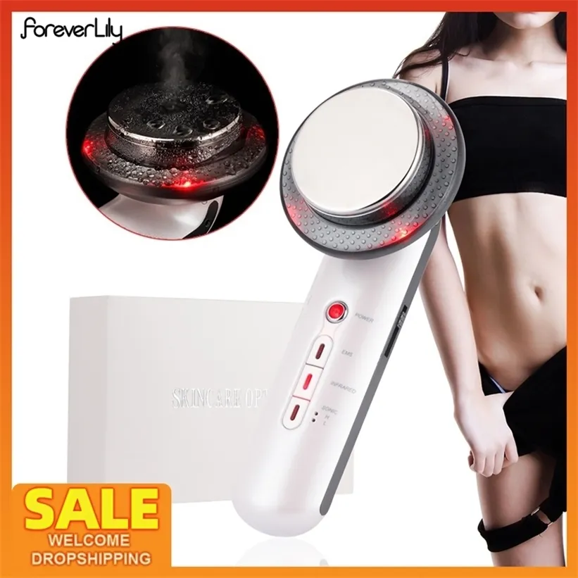 Ultrasound Cavitation EMS Body Slimming Massager Lipo Fat Machine Galvanic Infrared Ultrasonic Weight Loss Lifting 220114